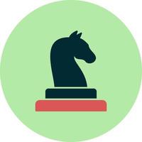 cheval échecs pièce vecteur icône