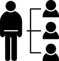 icône de vecteur d'organigramme