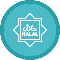 conception d'icône vectorielle halal vecteur