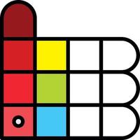 conception d'icône de vecteur de palette de couleurs