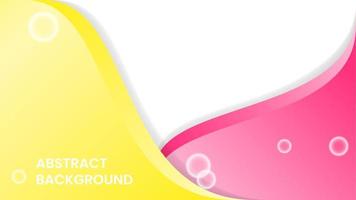 jaune, rose et blanc abstrait Contexte avec bulles. simple, moderne et élégant concept. utilisé pour toile de fond, bannière, prospectus ou brochure vecteur