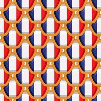 modèle biscuit avec drapeau pays France dans savoureux biscuit vecteur