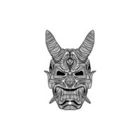 oni masque ouvrages d'art style illustration Créatif conception vecteur