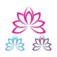 logo de lotus vecteur