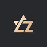 luxe et moderne az lettre logo conception vecteur