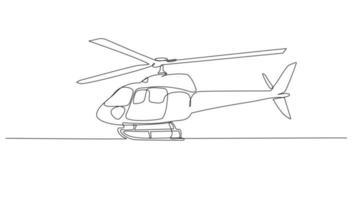 continu ligne art air transport hélicoptère vecteur