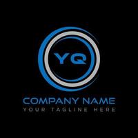yq lettre logo Créatif conception. yq unique conception. vecteur
