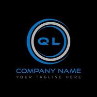 ql lettre logo Créatif conception. ql unique conception. vecteur