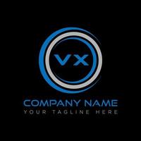 vx lettre logo Créatif conception. vx unique conception. vecteur