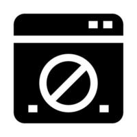 interdire site Internet icône pour votre site Internet, mobile, présentation, et logo conception. vecteur