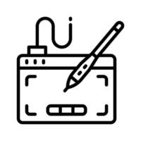 icône de tablette de dessin pour votre site Web, mobile, présentation et conception de logo. vecteur