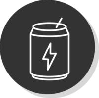 conception d'icône de vecteur de boisson énergisante