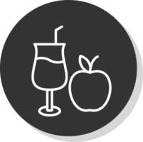conception d'icône de vecteur de jus de pomme