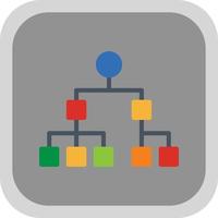 conception d'icône de vecteur d'organigramme