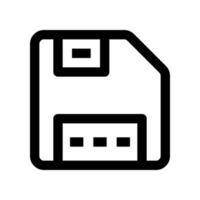 icône de disquette pour votre site Web, mobile, présentation et conception de logo. vecteur