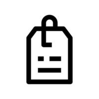icône de balise pour votre site Web, mobile, présentation et conception de logo. vecteur