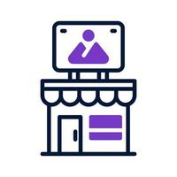 icône de magasin pour votre site Web, mobile, présentation et conception de logo. vecteur