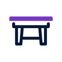 icône de table pour votre site Web, mobile, présentation et conception de logo. vecteur