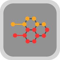 conception d'icône de vecteur de structure moléculaire