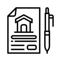 icône de contrat pour votre site Web, mobile, présentation et conception de logo. vecteur
