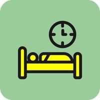 conception d'icône de vecteur de temps de coucher