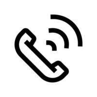 icône d'appel téléphonique pour votre site Web, mobile, présentation et conception de logo. vecteur