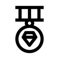 diamant médaille icône pour votre site Internet, mobile, présentation, et logo conception. vecteur