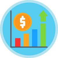 conception d'icône de vecteur de profit