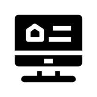 icône d'ordinateur pour votre site Web, mobile, présentation et conception de logo. vecteur