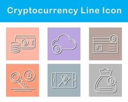 bitcoin et crypto-monnaie vecteur icône ensemble