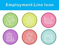 emploi vecteur icône ensemble