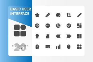 pack d'icônes d'interface utilisateur isolé sur fond blanc. pour la conception de votre site Web, logo, application, interface utilisateur. illustration graphique vectorielle et trait modifiable. eps 10. vecteur