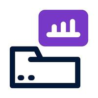 icône de dossier pour votre site Web, mobile, présentation et conception de logo. vecteur