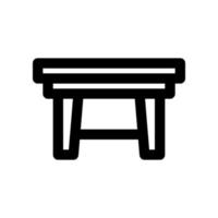 icône de table pour votre site Web, mobile, présentation et conception de logo. vecteur