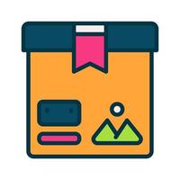 icône de boîte pour votre site Web, mobile, présentation et conception de logo. vecteur