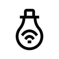 intelligent ampoule icône pour votre site Internet, mobile, présentation, et logo conception. vecteur