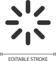 chargement indicateur pixel parfait linéaire ui icône. le progrès fileur. attendre pour télécharger. interface graphique, ux conception. contour isolé utilisateur interface élément pour app et la toile. modifiable accident vasculaire cérébral vecteur