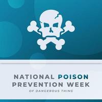 content nationale poison la prévention la semaine fête vecteur conception illustration pour arrière-plan, affiche, bannière, publicité, salutation carte