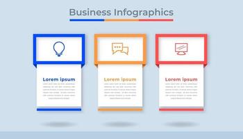 diagramme de processus de visualisation des données d'entreprise infographie de la chronologie. graphique de diagramme abstrait avec étapes, options vecteur