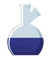 flacon de laboratoire bleu vecteur