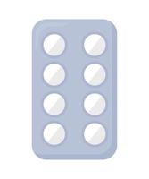 blanc pilule tablette vecteur