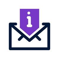 icône de courrier électronique pour votre site Web, mobile, présentation et conception de logo. vecteur