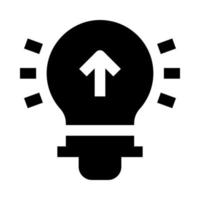 icône d'ampoule pour votre site Web, mobile, présentation et conception de logo. vecteur
