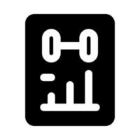Gym rapport icône pour votre site Internet, mobile, présentation, et logo conception. vecteur