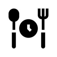 en mangeant temps icône pour votre site Internet, mobile, présentation, et logo conception. vecteur