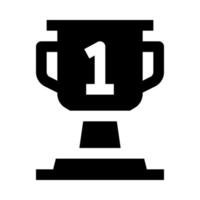 icône de trophée pour votre site Web, mobile, présentation et conception de logo. vecteur