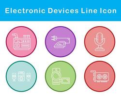 électronique dispositifs vecteur icône ensemble