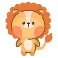 conception de lion mignon vecteur