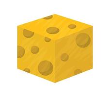 fromage cube conception vecteur