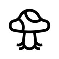 icône champignon pour votre site Web, mobile, présentation et conception de logo. vecteur